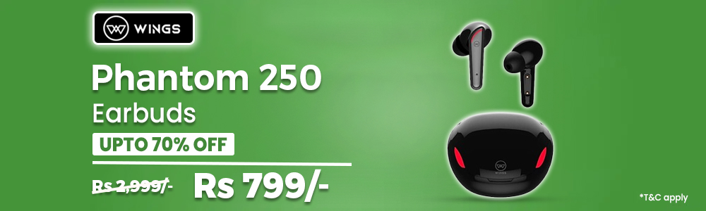 Wings Phantom 250 Earbuds With Game Mode