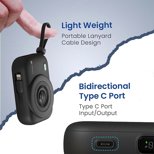 Portronics Power Shutter 10000mAh Power Bank