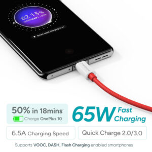 Ambrane 65W USB to Type C Fast Charging Cable