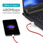 Ambrane 65W USB to Type C Fast Charging Cable