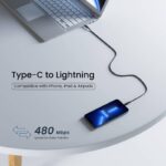 Ambrane ABTL-125 Type-C to Lightning USB Cable