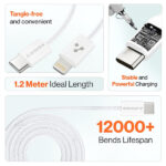 Ambrane ABTL-Q12 Type-C to Lightning Cable