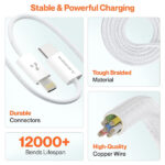 Ambrane ABTL-Q12 Type-C to Lightning Cable