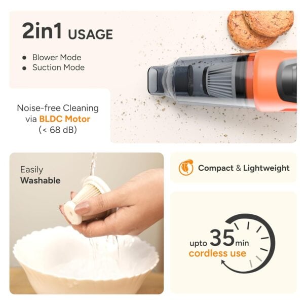 Ambrane MiniVac 02 Wireless Hand Vacuum Cleaner