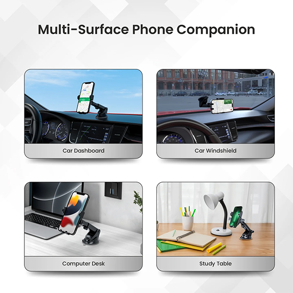 Portronics Clamp M3 Car Phone Holder