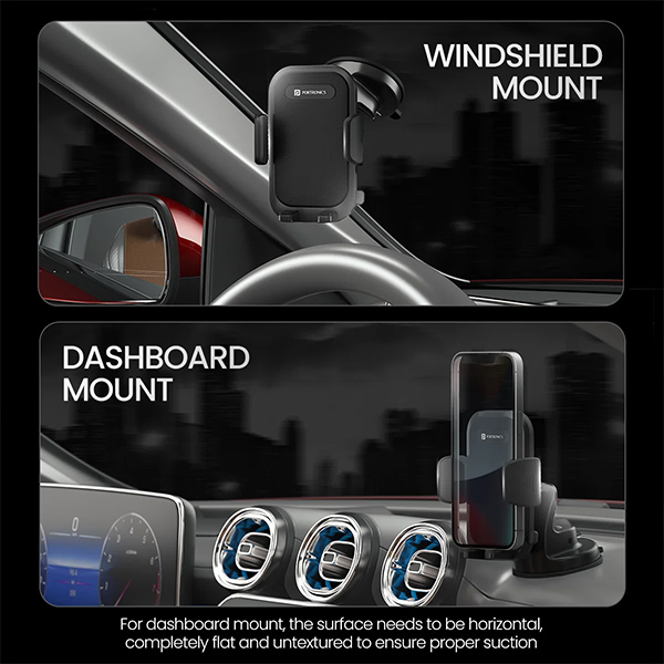 Portronics Clamp M4 Car Phone Holder