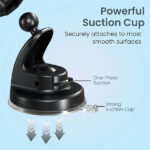 Portronics Clamp M4 Prime Magnetic Car Phone Holder