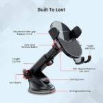 Portronics Clamp M3 Car Phone Holder