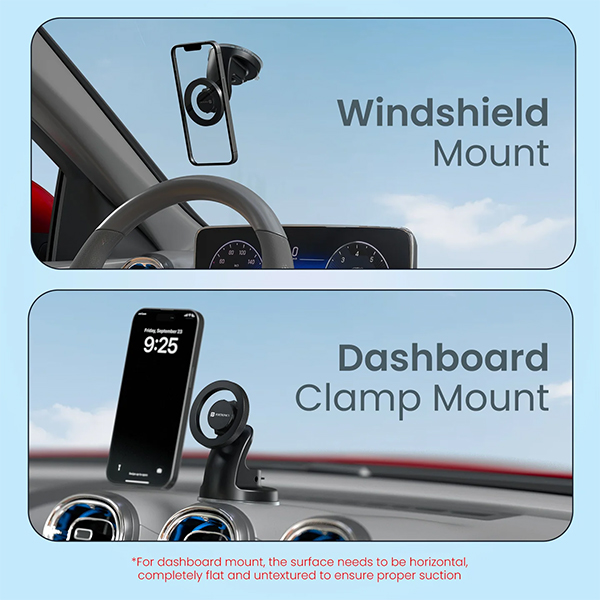 Portronics Clamp M4 Prime Magnetic Car Phone Holder