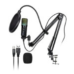 Digitek (DM 401) RGB USB Condenser Microphone Kit with BoomArm