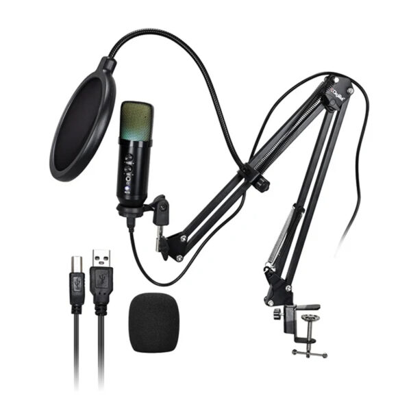 Digitek (DM 401) RGB USB Condenser Microphone Kit with BoomArm Digitek (DM 401) RGB USB Condenser Microphone Kit with BoomArm