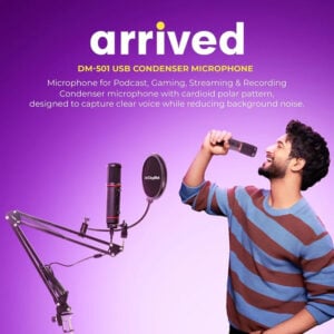 Digitek (DM 501) USB Podcast & Gaming Condenser Microphone Kit