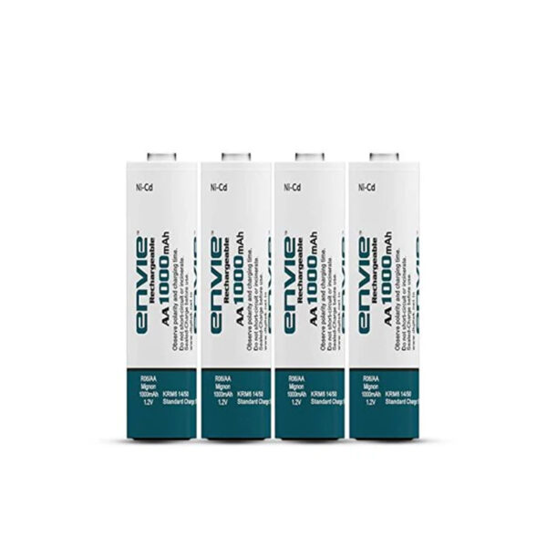 Digitek ENVIE 1000mAh AA Rechargeable Batteries - Pack Of 4 Digitek ENVIE 1000mAh AA Rechargeable Batteries - Pack Of 4