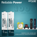 Digitek ENVIE 1000mAh AA Rechargeable Batteries - Pack Of 4