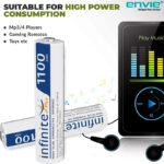 Digitek ENVIE 1100mAh AAA Rechargeable Batteries - Pack of 2