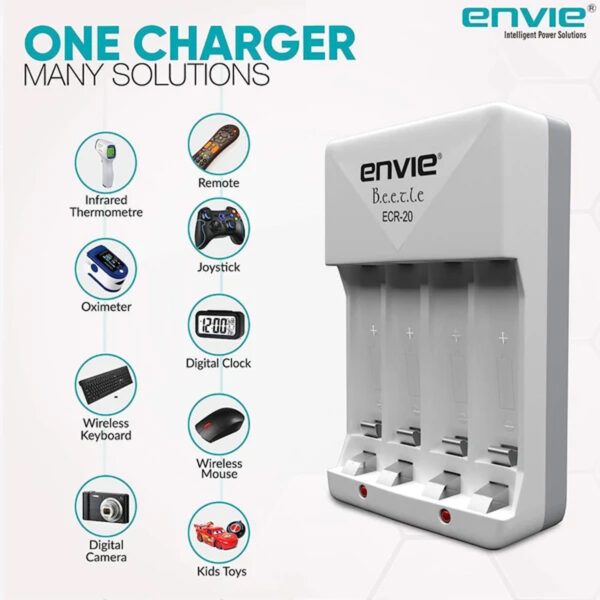 Digitek ENVIE ECR-20 Rechargeable Batteries Charger
