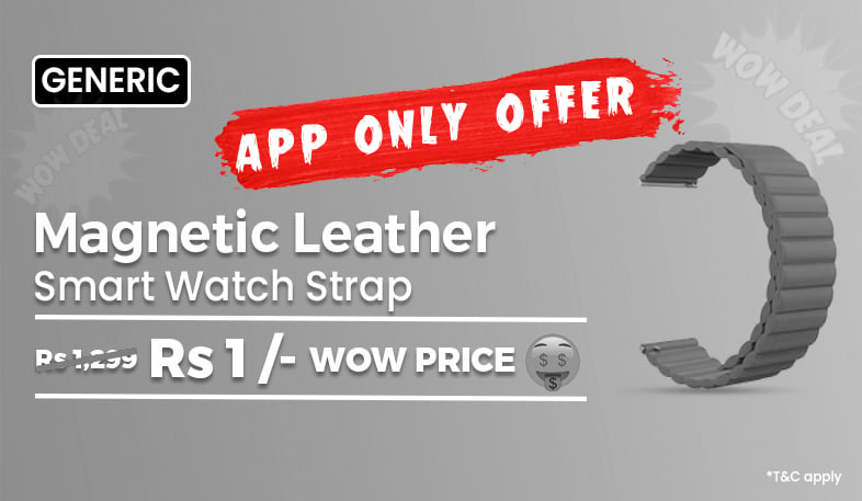Magnetic Leather 20mm Stretchable Strap For Smart Watch