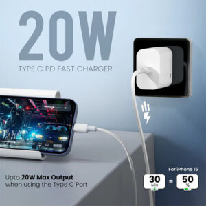 Portronics Adapto 20C Type C Power Adapter