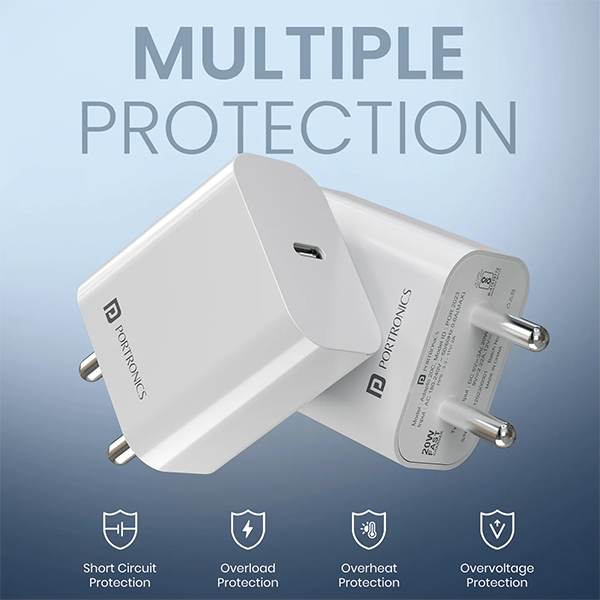 Portronics Adapto 20C Type C Power Adapter