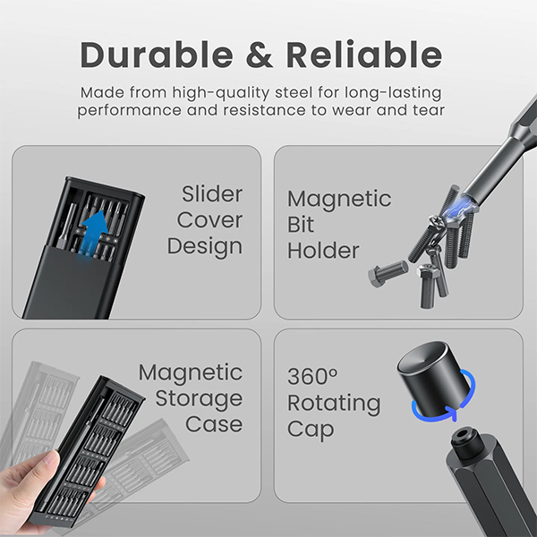 Portronics Bit Box 24-in-1 Screwdriver Kit