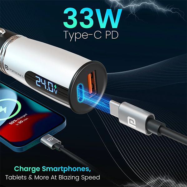 Portronics Car Power Armour Car Charger