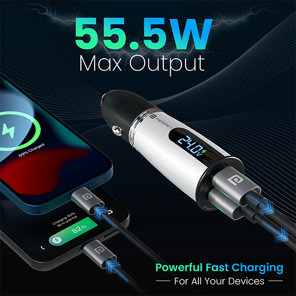 Portronics Car Power Armour Car Charger