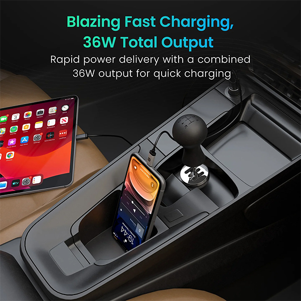 Portronics Car Power View 36W Car Charger