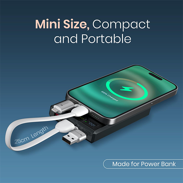 Portronics Keylink 4 in 1 Charging Cable