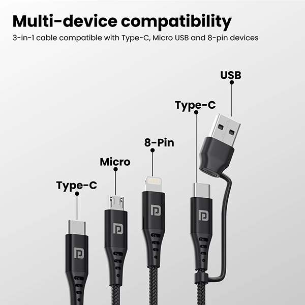 Portronics Konnect J9 4 in 1 Cable
