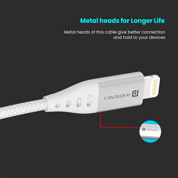 Portronics Konnect L1 Type C to 8 Pin Cable