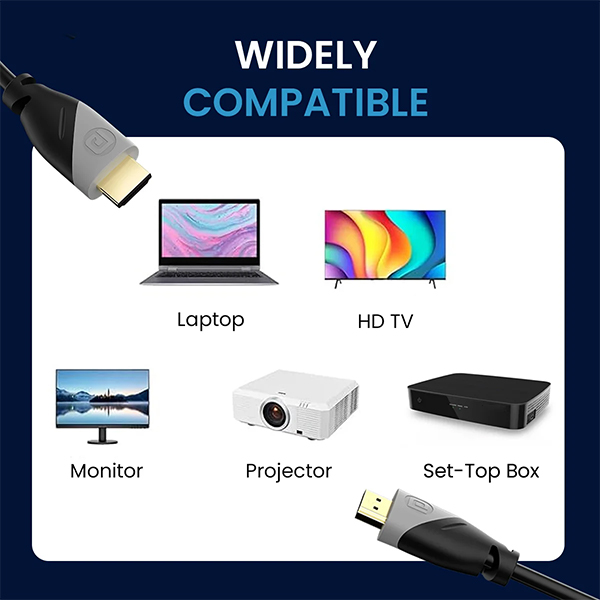 Portronics Konnect Sync 3M HDMI Cable