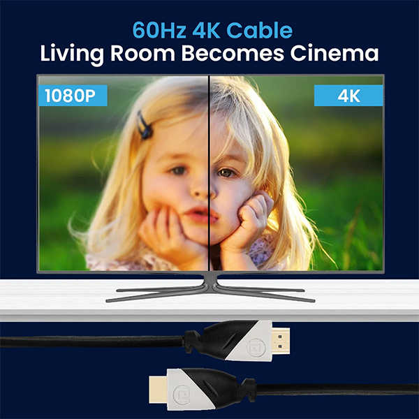 Portronics Konnect Sync 3M HDMI Cable