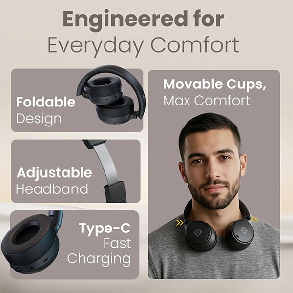 Portronics Muffs M8 Wireless Headphone