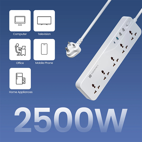 Portronics Power Plate 22 Extension Board