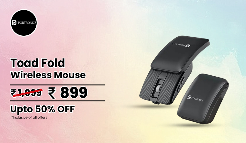 Portronics Toad Fold Rechargeable Wireless Mouse