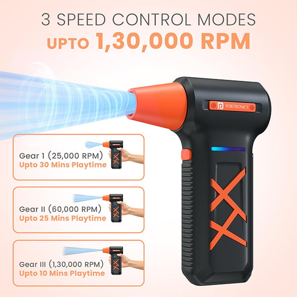 Portronics Tornado Plus Handheld Air Duster
