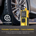 Portronics Vayu 3T Transparent Tyre Inflator