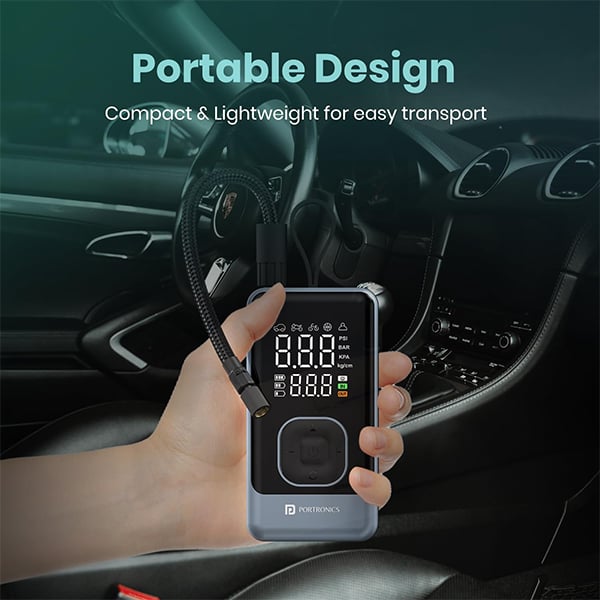 Portronics Vayu 8.0 Digital Tyre Inflator