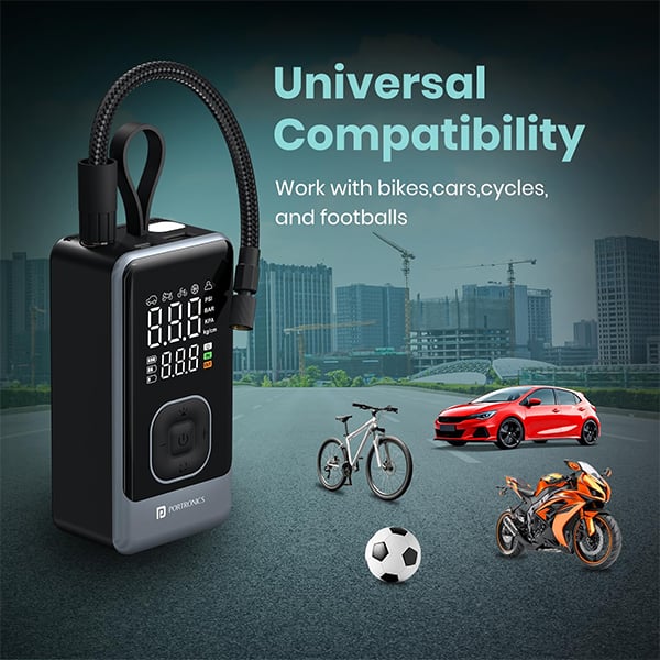 Portronics Vayu 8.0 Digital Tyre Inflator