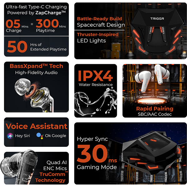 TRIGGR Raptor Gaming Wireless Earbuds
