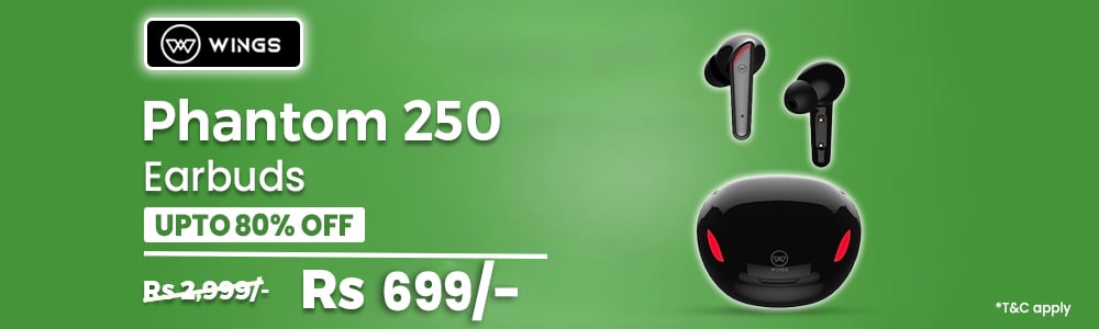 Wings Phantom 250 Earbuds With Game Mode