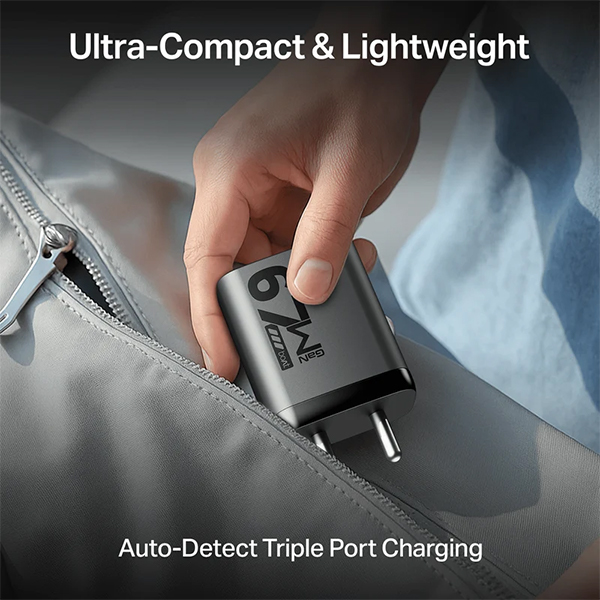 boAt 67W GaN Charger Fast Triple-Port Charger