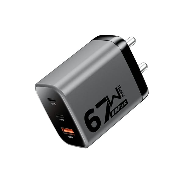 boAt 67W GaN Charger Fast Triple-Port Charger
