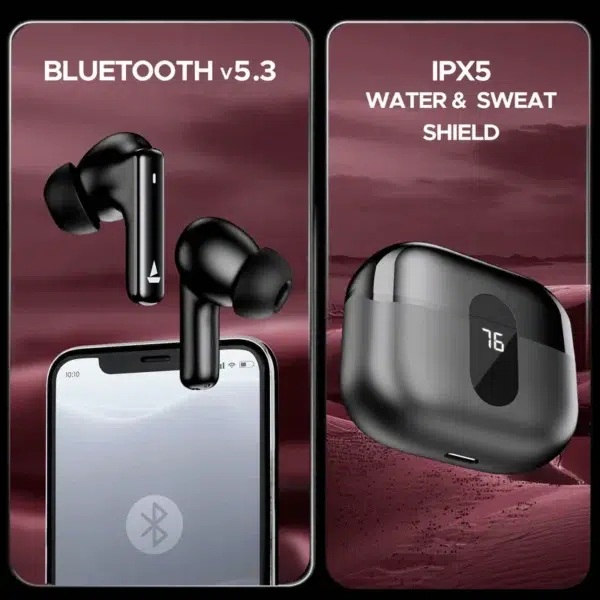 boAt Airdopes Plus 318 Earbuds active black