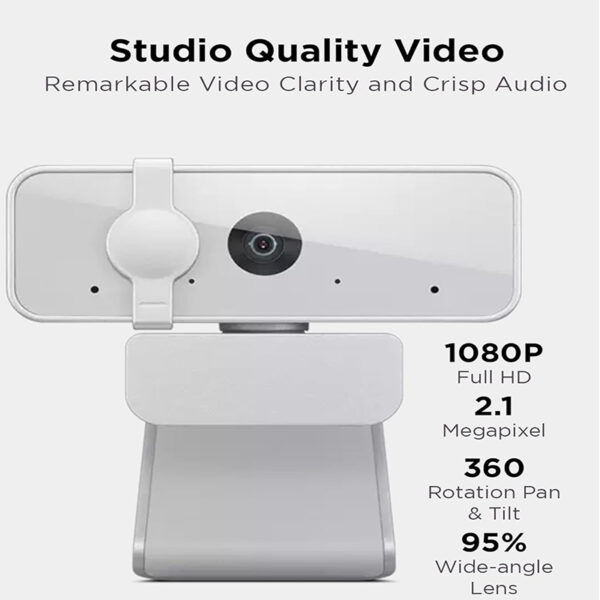 Lenovo 300 FHD Webcam With 4X Digital Zoom