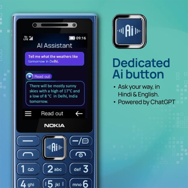 Nokia 210 4G Dual Sim Keypad Phone (Original)