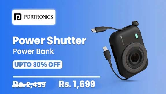 Portronics Power Shutter 10000mAh Power Bank