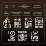 Zebronics Zeb Thump 501 40W Bleutooth Party Speaker